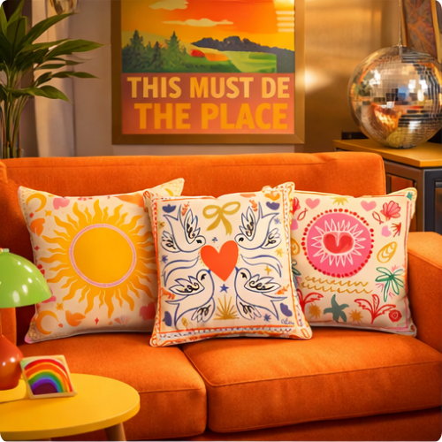 Housse de Coussin Dopamine Bloom