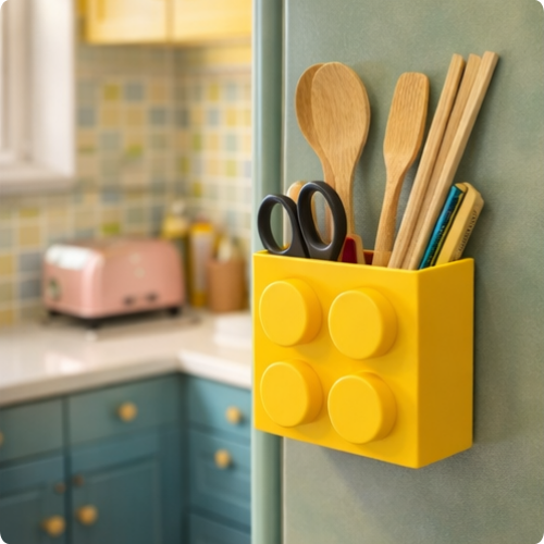 Rangement Magnétique Rétro