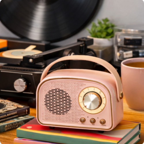 Mini Radio Rétro Bluetooth
