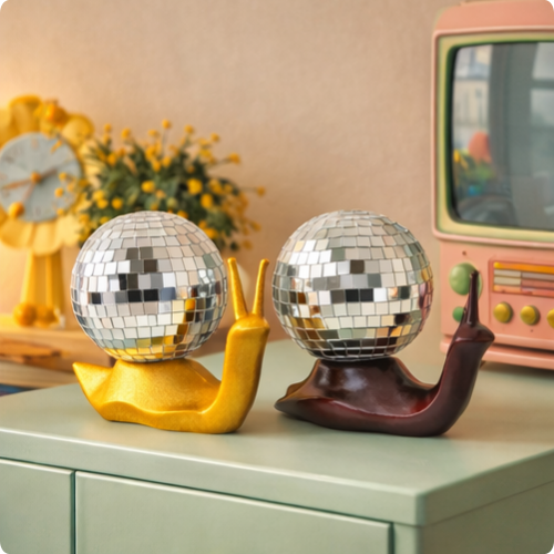 Escargot Retro Boule Disco