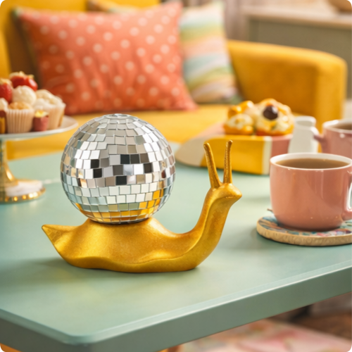 Escargot Retro Boule Disco
