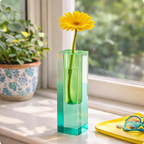 Vase Pilier Arc-en-ciel