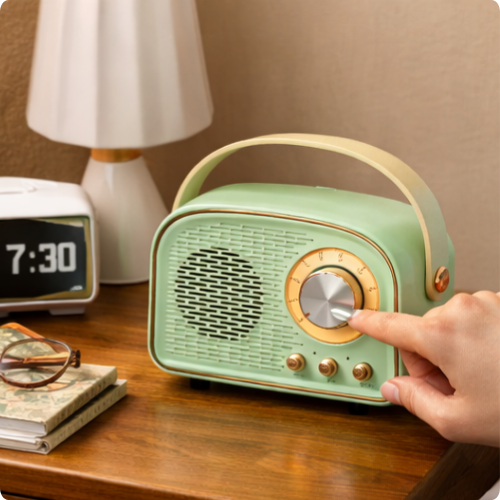 Mini Radio Rétro Bluetooth