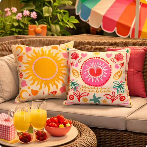 Housse de Coussin Dopamine Bloom