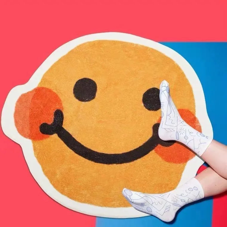 Tapis Fleur Smiley Antidérapant