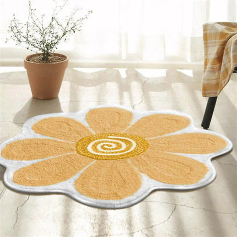 Tapis Fleur Smiley Antidérapant