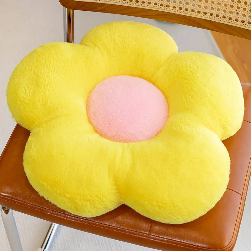 Coussin Fleur Coloré Moelleux