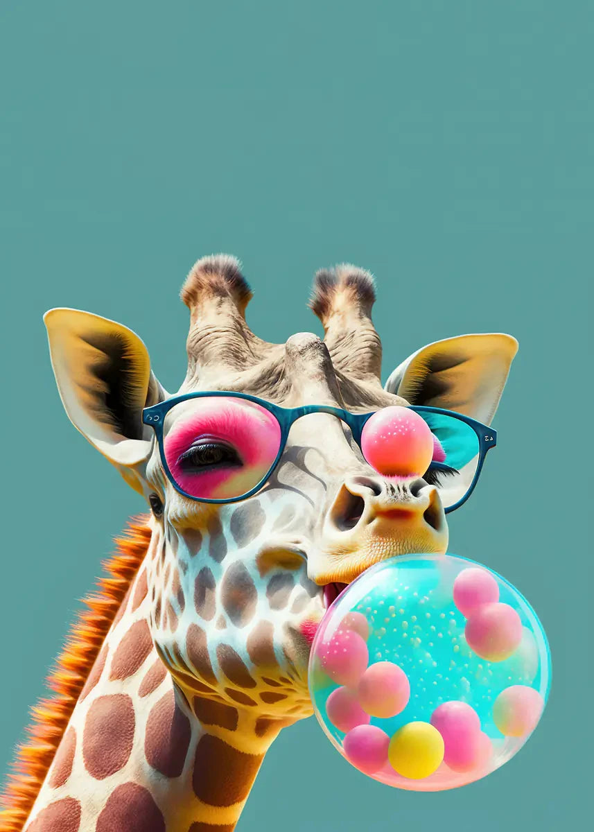 Affiches Animaux Pop Bubblegum