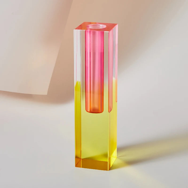 Vase Pilier Arc-en-ciel