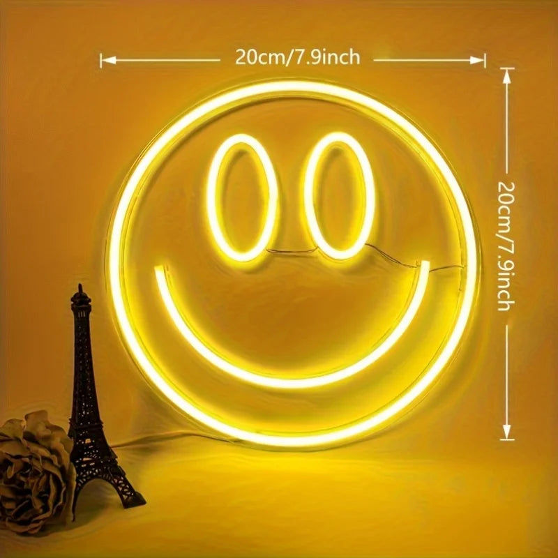 Néon Mural Smiley USB