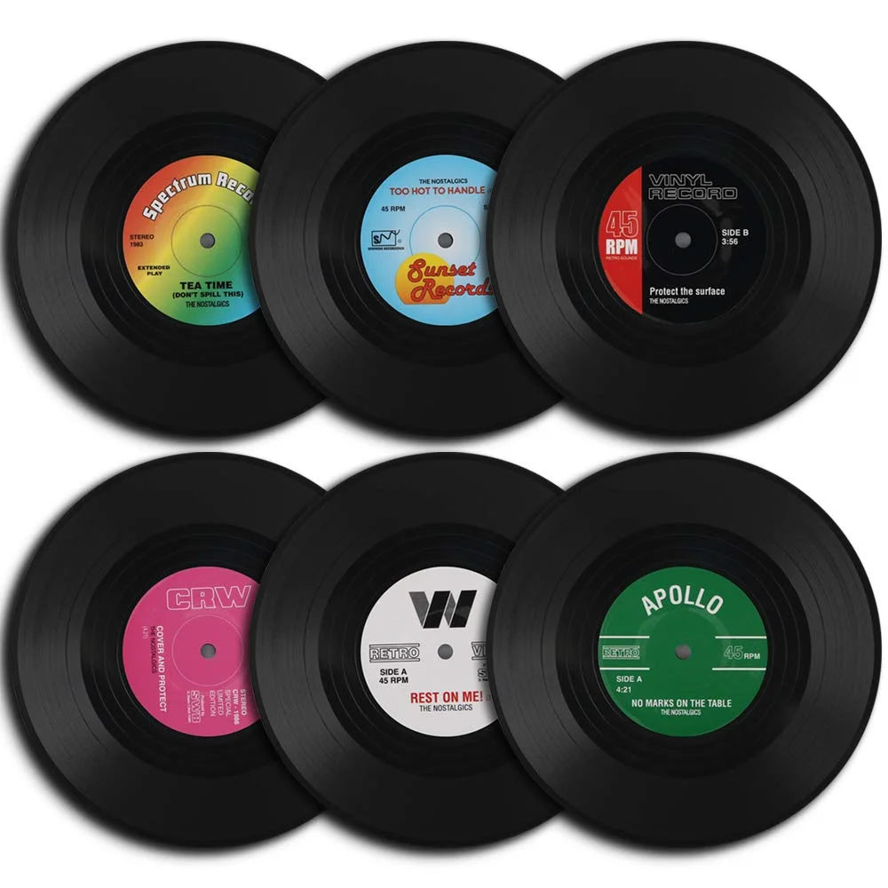 Dessous de Verre Vinyle Rétro